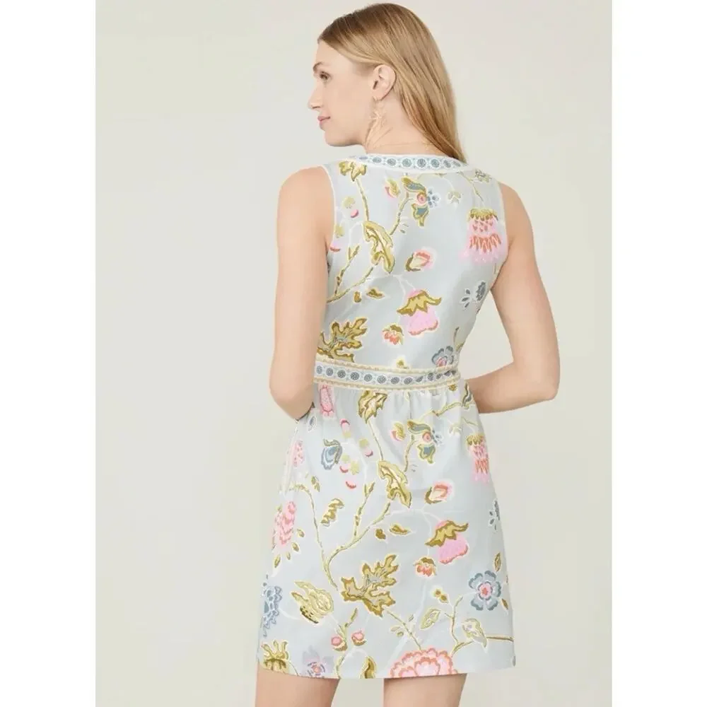 Spartina 449 Jane Jacobean Blue Lexie Jersey Dress Size Small MSRP $188 Stretch